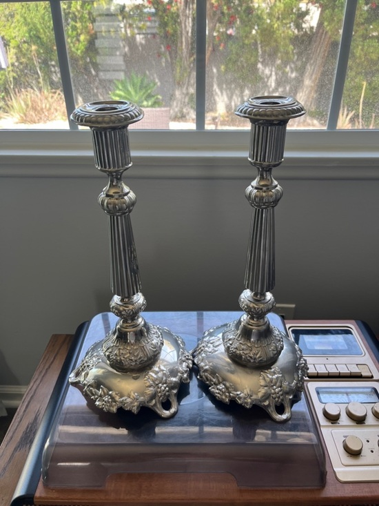 Other - Silver-Tone Ornate Decorative Candlestick tops a bit bent vintage!